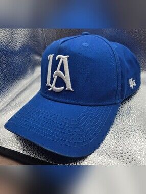 YoungLA920 A-Frame LA Snapback Hat 2.0 Hat gym cap Blue